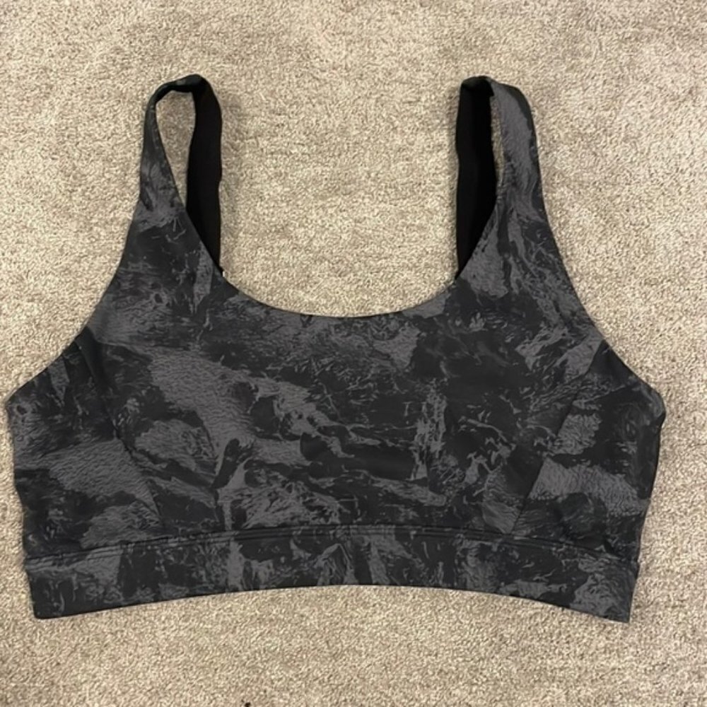 NWOT Black / Grey Lole Tie Dye Sports Bra - Size S